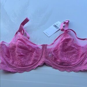 HSIA Pink Lace Underwire Bra
